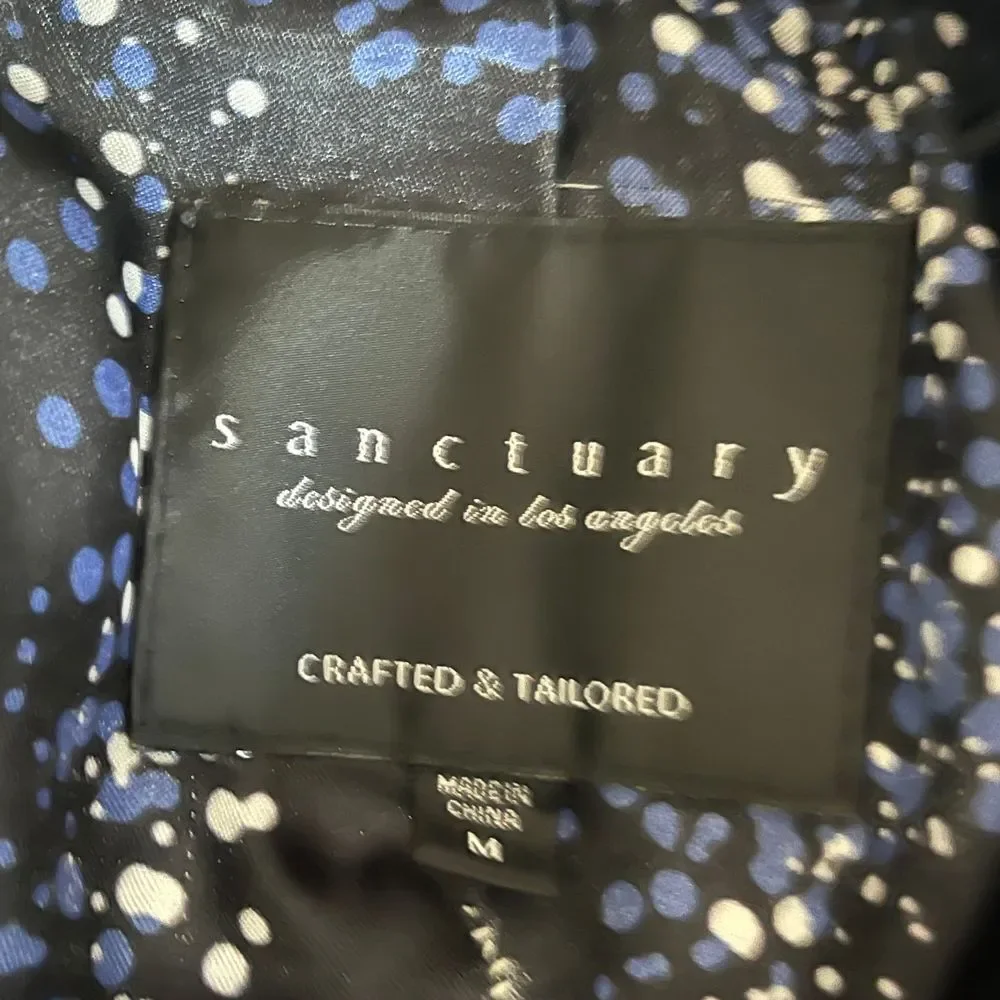 SANCTUARY | Crafted & Tailored Faux Fur‎ Jacket | Size M, women's black - Picture 2 of 12